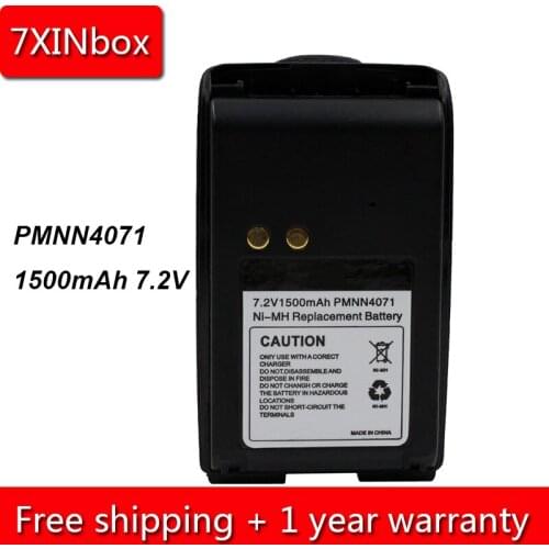 7XINbox 1500mAh 7.2V PMNN4071A PMNN4071 PMNN4071AR Rechargeable NI-MH Battery For Motorola Mag One BPR40 A8 Two Way Radio