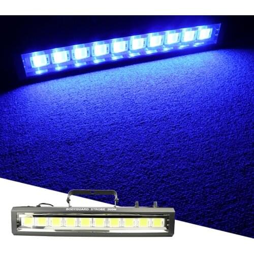 10X20W Full Color Integrated Patch Strobe Light Voice Control Disco DJ Wedding Wash Light Bar Xmas Music Party RGB Strobe Light