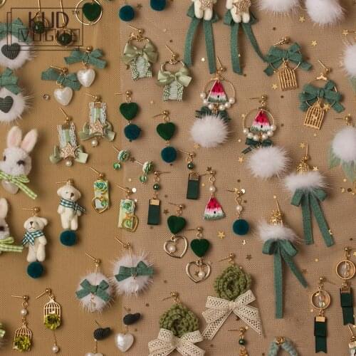 Christmas Earrings Princess Sweet Lolita Original Hand As A Day Ear Nail Temperament Korean Female Personality Creative Earrings