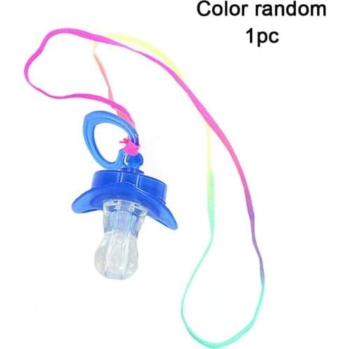 Night Luminous Pacifier Whistle Toy Light Concert KTV Party Whistler Children Party Props Kids Baby Comfort Toys