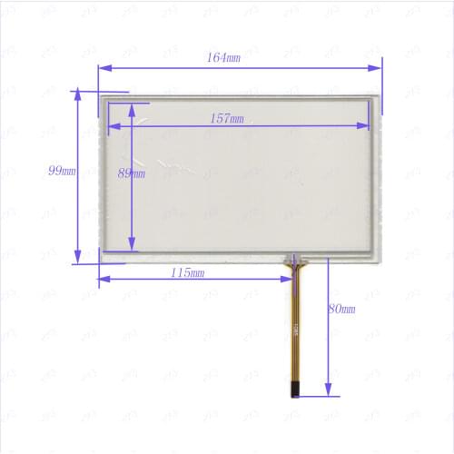 ZhiYuSun for Prology latitud T-703 DVU-710 this is compatible Contact point up 7inch Touch sensor glass Resistancescreen DVU710