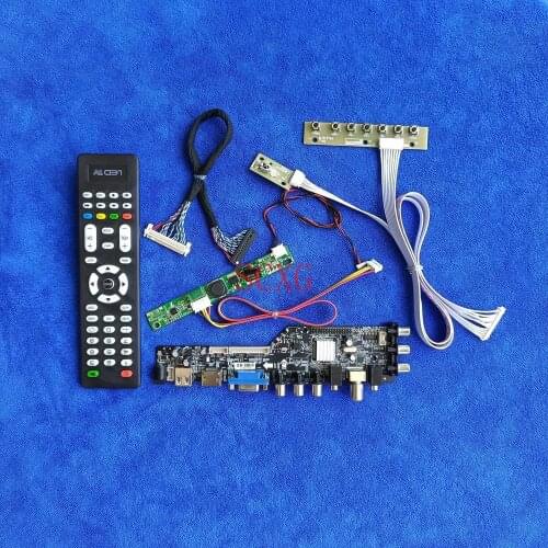 LCD LED Signal Digital Fit HR230WU1/MV230FHM 30 Pin LVDS HDMI-compatible AV VGA USB 1920*1080 Matrix controller drive board KIT