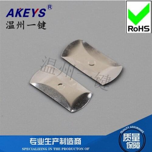 10pcs KT-010 Dotted rectangular pot slices Metal shrapnel Reset membrane switch Micro-touch 18*9