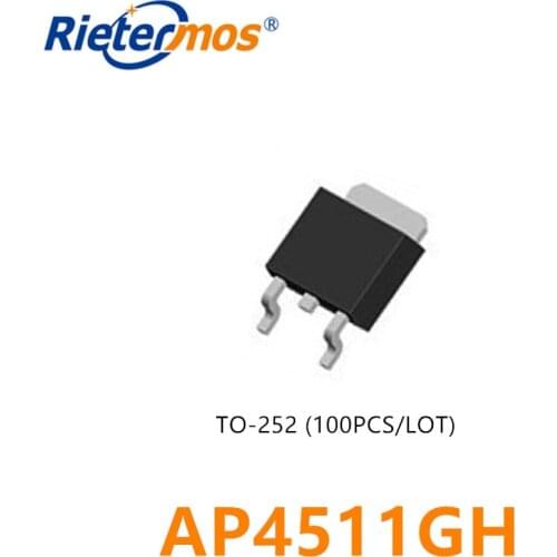 100PCS AP4511GH AP4511 T0-252 SMD made in China