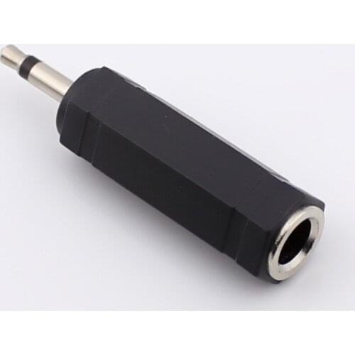100pcs/Audio AV Adapter 3.5mm Mono Soundtrack Male Jack to 6.35mm Female Connector