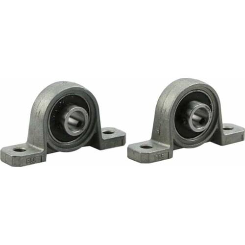 2pcs Zinc Alloy Diameter 8mm 10mm 12mm Bore Ball Bearing Pillow Block Mounted Support KP08 KP000 KP001