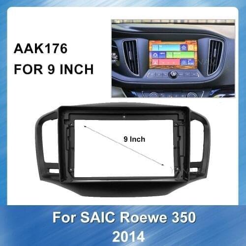 9" Car Audio Fitting Adaptor Dash Trim Kits fascia frame For SAIC Roewe 350 2014 peptides Mounting Dash Installation Frame Panel