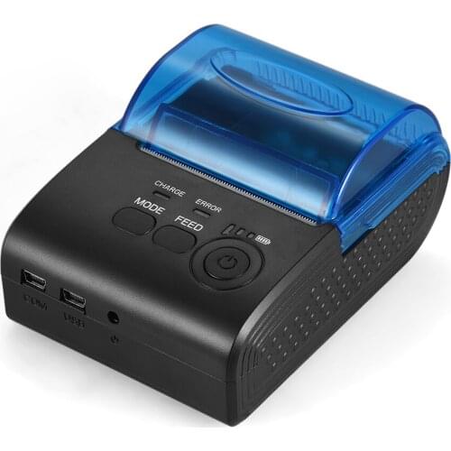 Aibecy Thermal Printer Portable Printer Mini 58mm Bluetooth USB Thermal Printer Receipt Bill Ticket POS Printing Machine