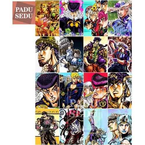 Anime Poster 5D Diamond Painting Jojo Bizarre Adventure mosaic Embroidery Cross Stitch Full round Handmade art Wall Decor Gifts