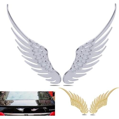 Car Styling Fashion Metal Stickers 3D Wings for Infiniti FX-series Q-series QX-series Coupe Audi A-series C-series