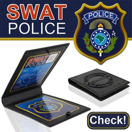 Kids Role Occupations Playing Toys Police ID Cards B36E