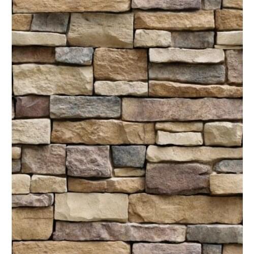 Simulation Stone Pattern Wall Stickers High-end European Self-adhesive Wall Paper Background Brick Wallpaper 45cm*100m