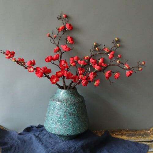 Artificial Plum blossom Fake Flower Stems Wedding Cherry Flowers Party Decor Home Decor
