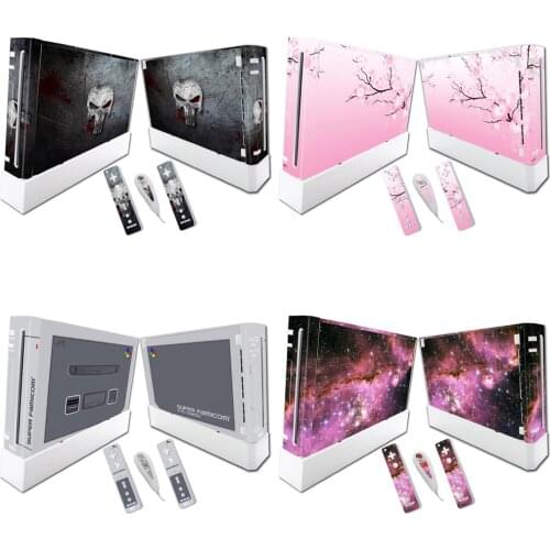 Cool design For W ii Console Cover with Remotes Controller Skins For Nintend w ii skin sticker for w ii skin