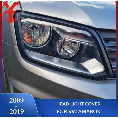 ABS Headlight Covers Head Lamp Hood for vw amarok 2009 2010 2011 2012 2013 2014 2015 2016 2017 2018 2019 accessories