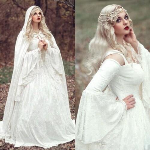 Summer 2021 New Bohemian Ball Gown Wedding Dresses Sexy Long Sleeve Country Boho Bridal Gowns Robe De Marriage Cheap Wedding Dre