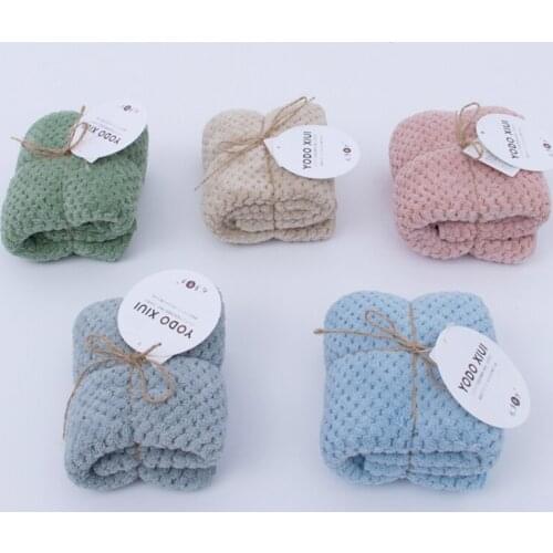 INS hot Japan coral fleece absorbent towel superfine fiber super absorbent quick-drying towel cap