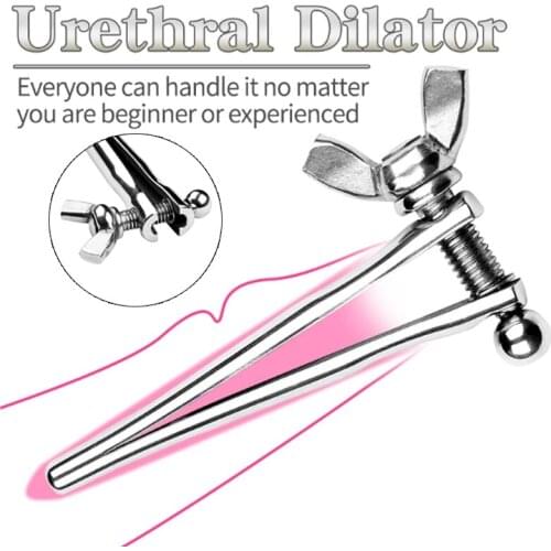 Metal Urethra Plug Urethral Dilator Sounds Penis Plug Insert Sounding Rods Adjustable Size Sex Toys For Male Gay Masturbators 18