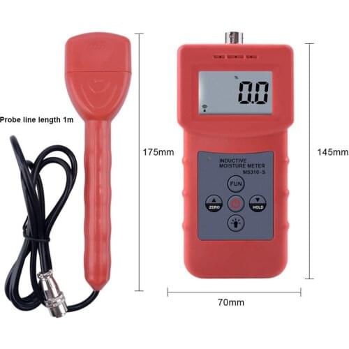 MS310-S Inductive Moisture Meter For Wood,Concrete,Texture Digital