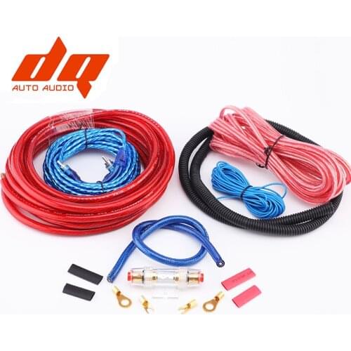 2017 New 1500W 4GA Car Audio Wires Cable Wiring Amplifier Subwoofer Speaker Installation Kit 4GA Power Cable 60 AMP Fuse Holder