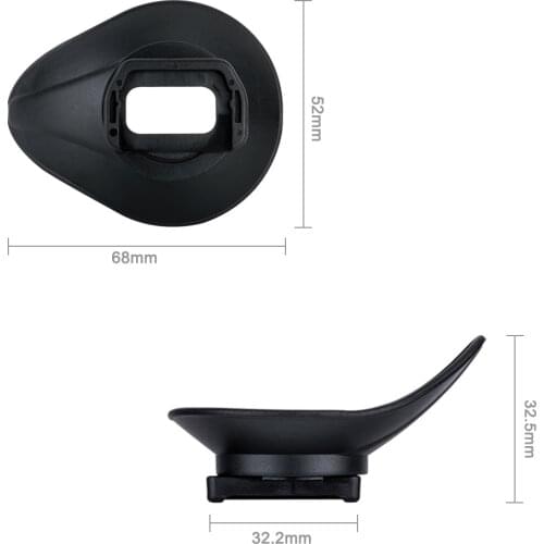 New Camera Eyecup Viewfinder Protector Cup Soft Silicone Eyepiece For Sony A6500 A6400 Replaces Sony FDA-EP17