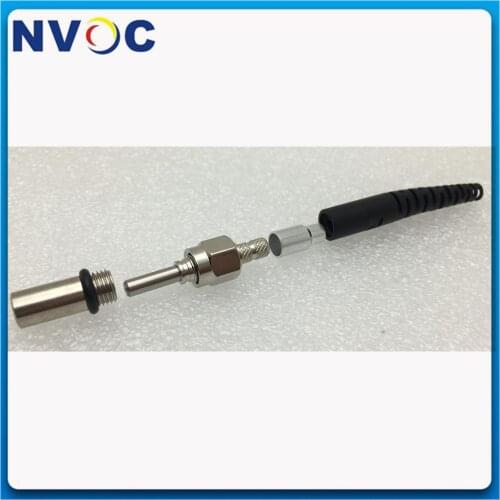 3.0mm SMA905 Fiber Optic Connector with Metal Ferrule(600u BGIR600/660-960-AC) Connector with Metal Boot