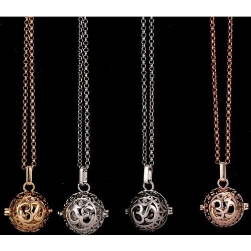 With 6pcs Volcanic Ball Prenatal Education Necklace 3D Piano Tone Bead Aromatherapy Pendant Aromatherapy Necklace