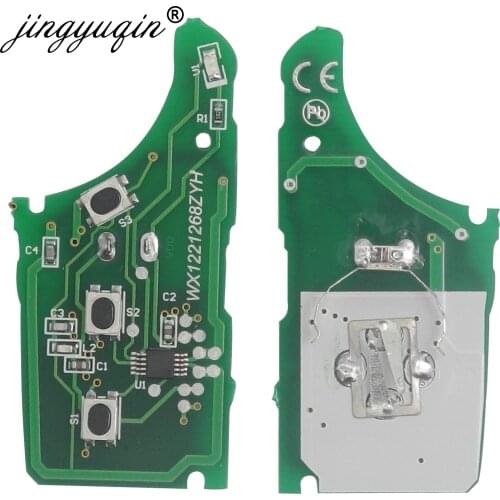 Jingyuqin Remote Key HA-T005 CE0678 for HYUNDAI i30 IX35 for KIA K2 K3 433MHz ASK No Transponder Chip