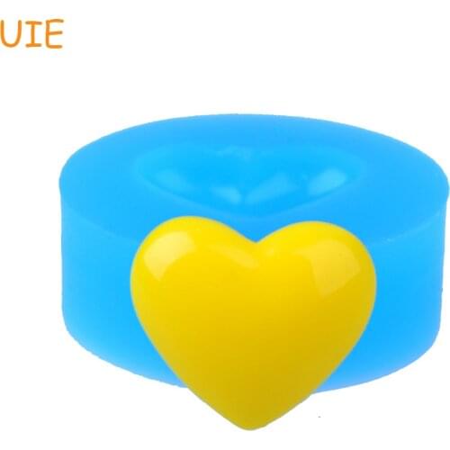 PYL149U 17.4mm Heart Silicone Mold - Fondant, Sugarcraft, Marshmallow, Accessories, Resin, Jewelry, Gum Paste, DIY Biscuit Wax