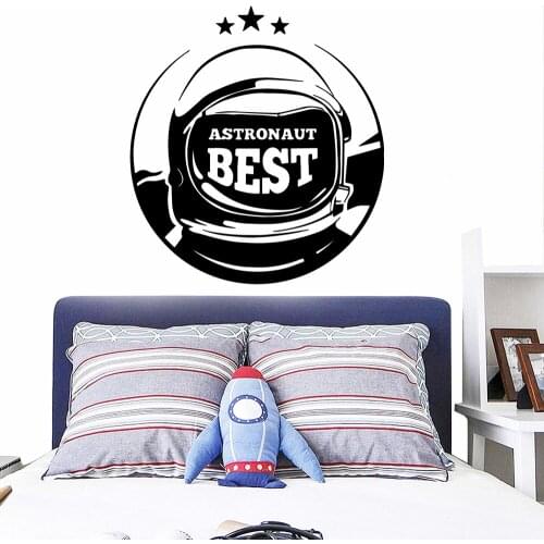 Romantic A Stronaut Best Wall Sticker Self Adhesive Vinyl Waterproof Wall Art Decal Decor Living Room Bedroom Wall Art MURAL