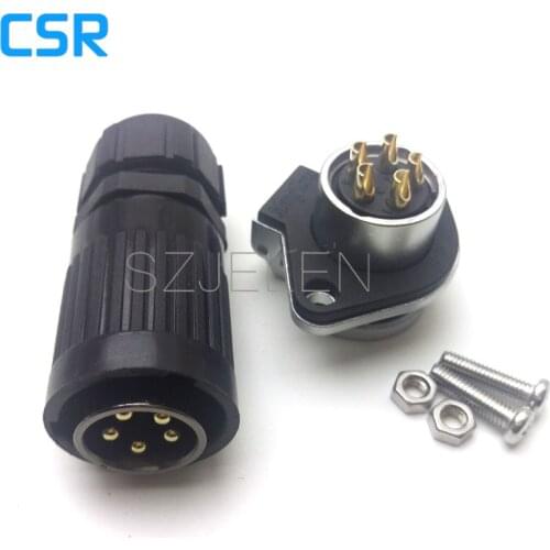 HP20 series,5 pin Male and Female Plug Socket Industrial Connectors, Cable Connector 5 pin, Rated current 30A