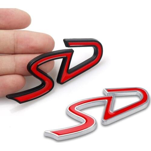 Car styling 3D Metal SD Logo Emblem Car Rear Trunk Sticker decals For MINI Cooper F55 F56 JCW Car decoration