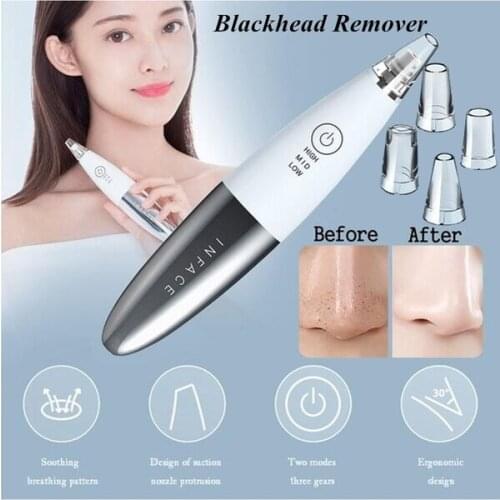 InFace blackhead Remover skin care pore vacuum acne pimple removal vacuum suction tool facial face clean machine whitening