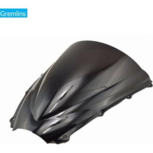 Motorcycle WindScreen For 675 2006 2007 2008 Black Blue Transparent Windshield WindScreen Double Bubble