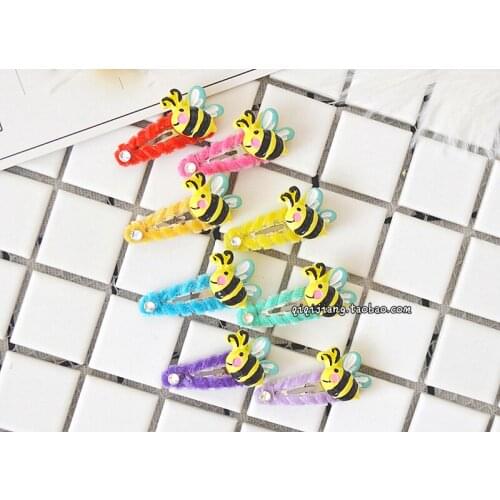 Pet Hair Catedy Yorkshire Malchis Headdog Headdress Bee Broken Flower BB Clamp Pet Hairpin 20pcs