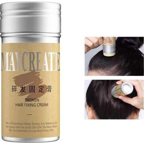 1Pcs Hair Styling Pomade Stick Not Greasy Rapid Fixing Bang Hair Wax Rod Finishing Cream