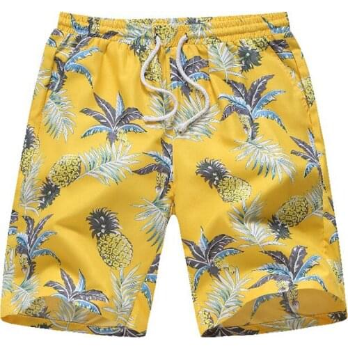 2020 Summer New Mens Leisure Hawaiian Beach Shorts Q6371