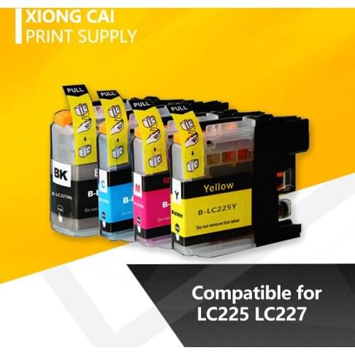 4pcs LC227 Compatible ink cartridge For Brother LC225 LC227 MFC J4420DW J4620DW J4625DW J5320DW J5620DW J5625DW J5720DW printers