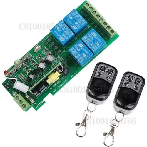 AC85V~250V 110V 220V RF 4CH 1000M Wide Voltage Multi-Function Wireless Remote Control Switch System