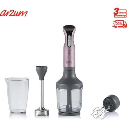 Arzum Prostick 1500 Dreamline Hand Blender Set Portable Electric with Stainless Steel Blades Kitchen Tools Food Preparation