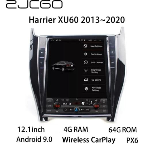 Car Multimedia Player Stereo GPS NAVI DVD Radio Navigation NAVI Android Screen for Toyota Harrier XU60 2013~2020