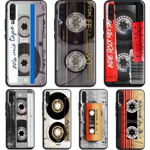 Vintage Cassette tape retro style Case For Samsung A51 A71 A41 A31 A11 A21S A20e A40 A50 A70 A02S A12 A32 A42 A52 A72 Coque