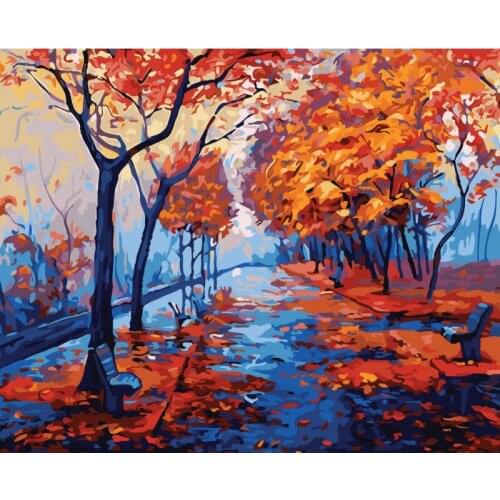 DIY Handmade Color Filling Oil Painting Graffiti figure Landscape Living Room Bedroom Decorative Painting