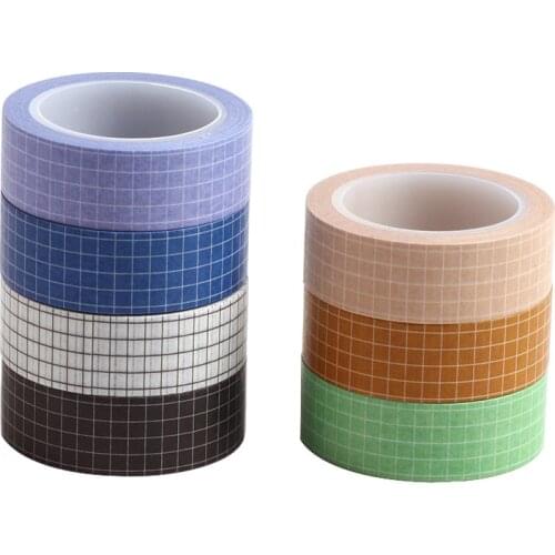 10M Black White Grid Bullet Journal Washi Tape Planner Adhesive Tape DIY Scrapbooking Sticker Label Japanese Masking tape