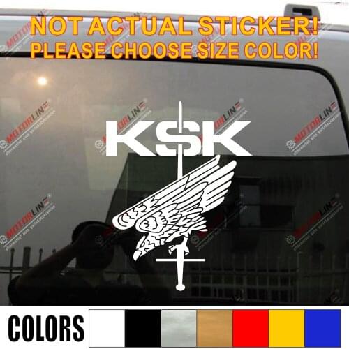 Kommando Spezialkraefte KSK Special Forces Car Vinyl Decal Bumper Sticker pick size color die cut no background