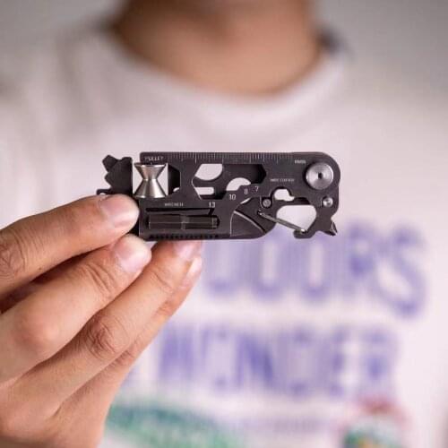 420 Grade Stainless Steel Compact Combination Tool 30 in 1 Mini Pocket Tool EDC Tool for Daily Outdoor Carrying