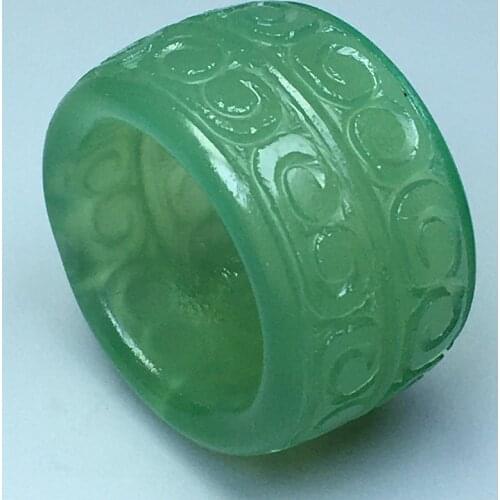Natural green red agate ring jade ring for mens ring jewelry jadeite jade jewelry rings inner diameter 22mm