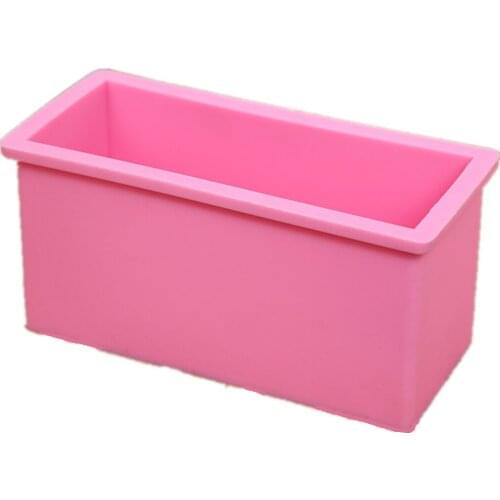 New 600ml Fondant Sugarcraft Food Grade Silicone Rectangle Soap Mold Home Diy Cake Decoration Mold Hand-made Soap Moulds D611
