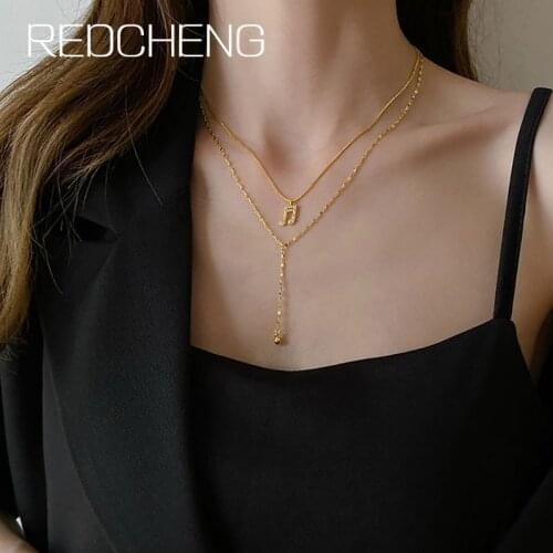 REDCHENG 925 Sterling Silver Necklaces for Women New Fashion Musical Note Round Ball Geometric Anniversary Fine Jewelry Gifts