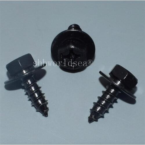 Shhworldsea 100pcs Hexagon head self-drilling screw for toyota car metal fasteners auto metal clip automotive metal fastners